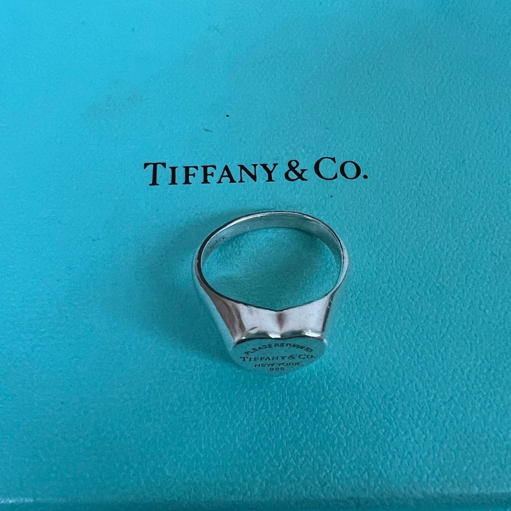 🔴🆑Authentic TIFFANY & CO RTT Vintage Heart Ring🆑🔴 - Picture 4 of 10